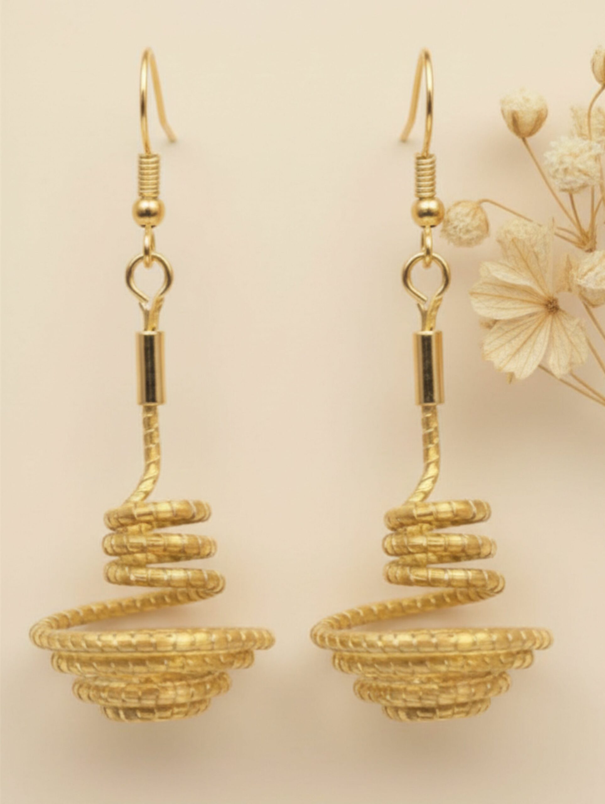 Oro vegetal Capim dourado pendientes