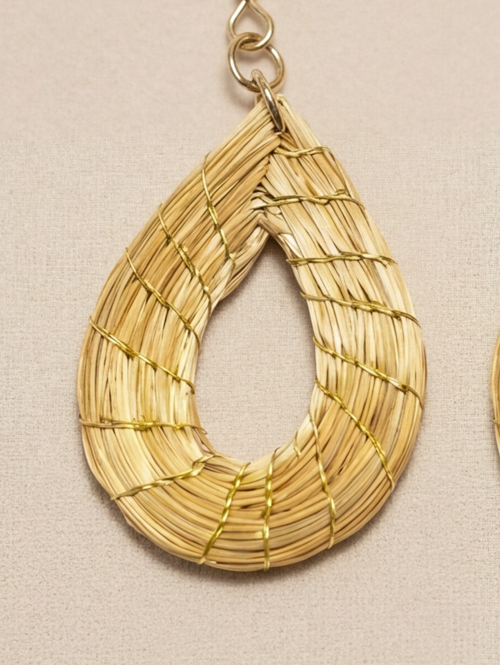 Oro vegetal Capim dourado pendientes