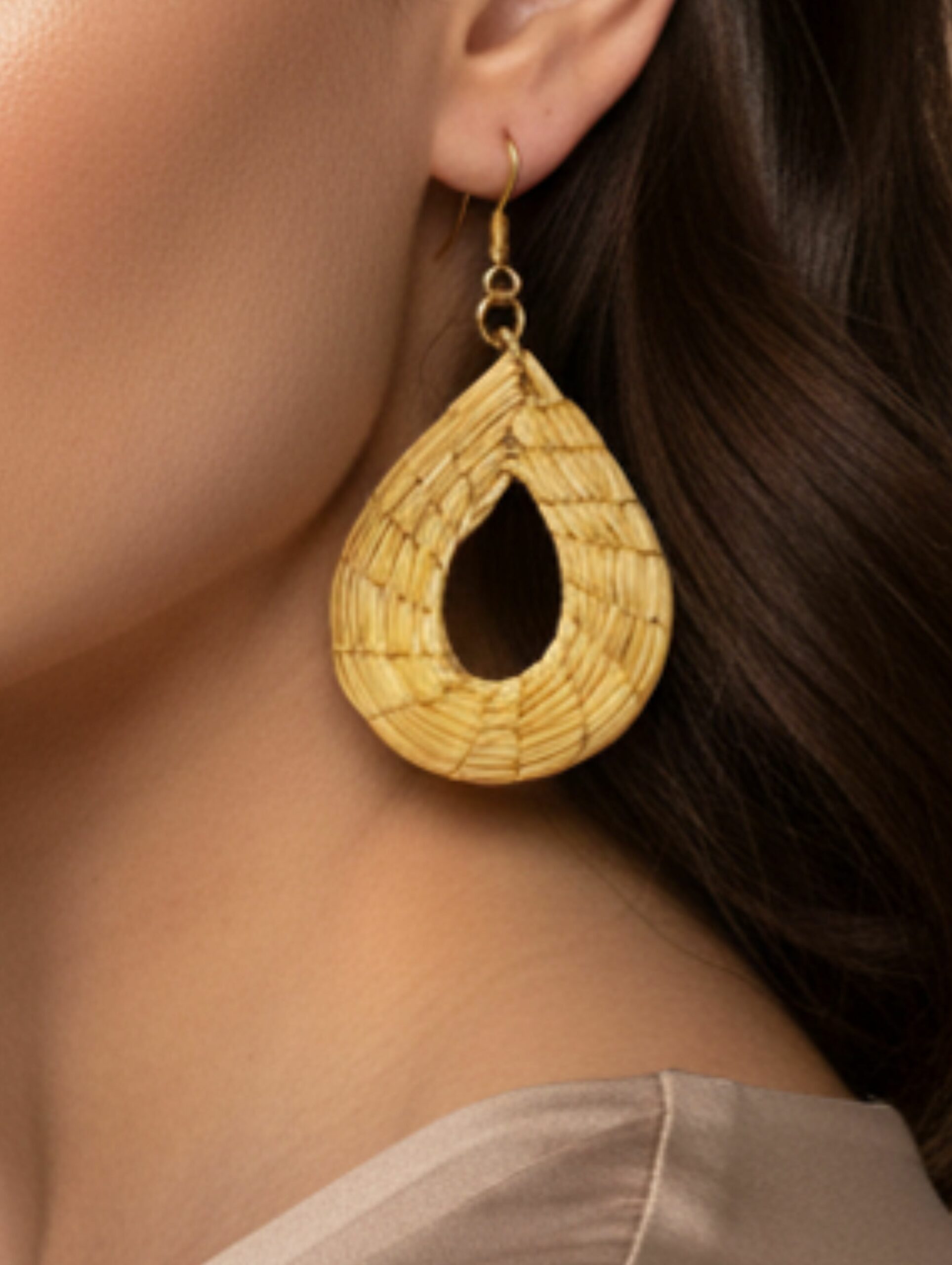 Oro vegetal Capim dourado pendientes