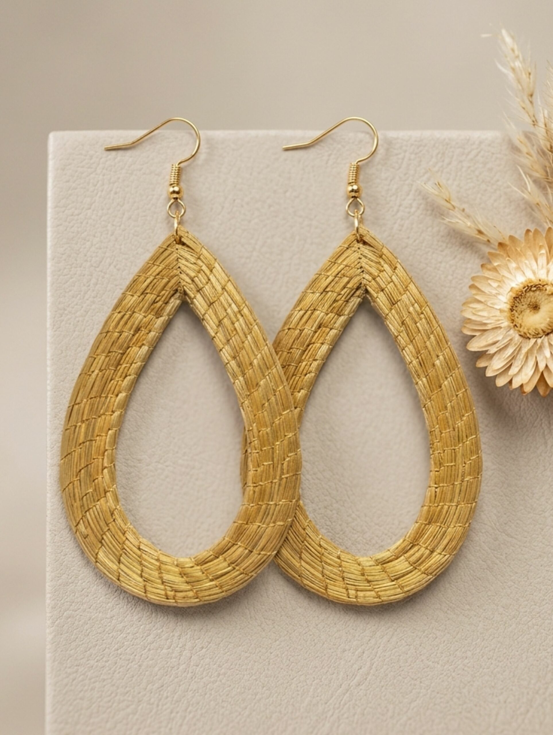 Oro vegetal Capim dourado pendientes