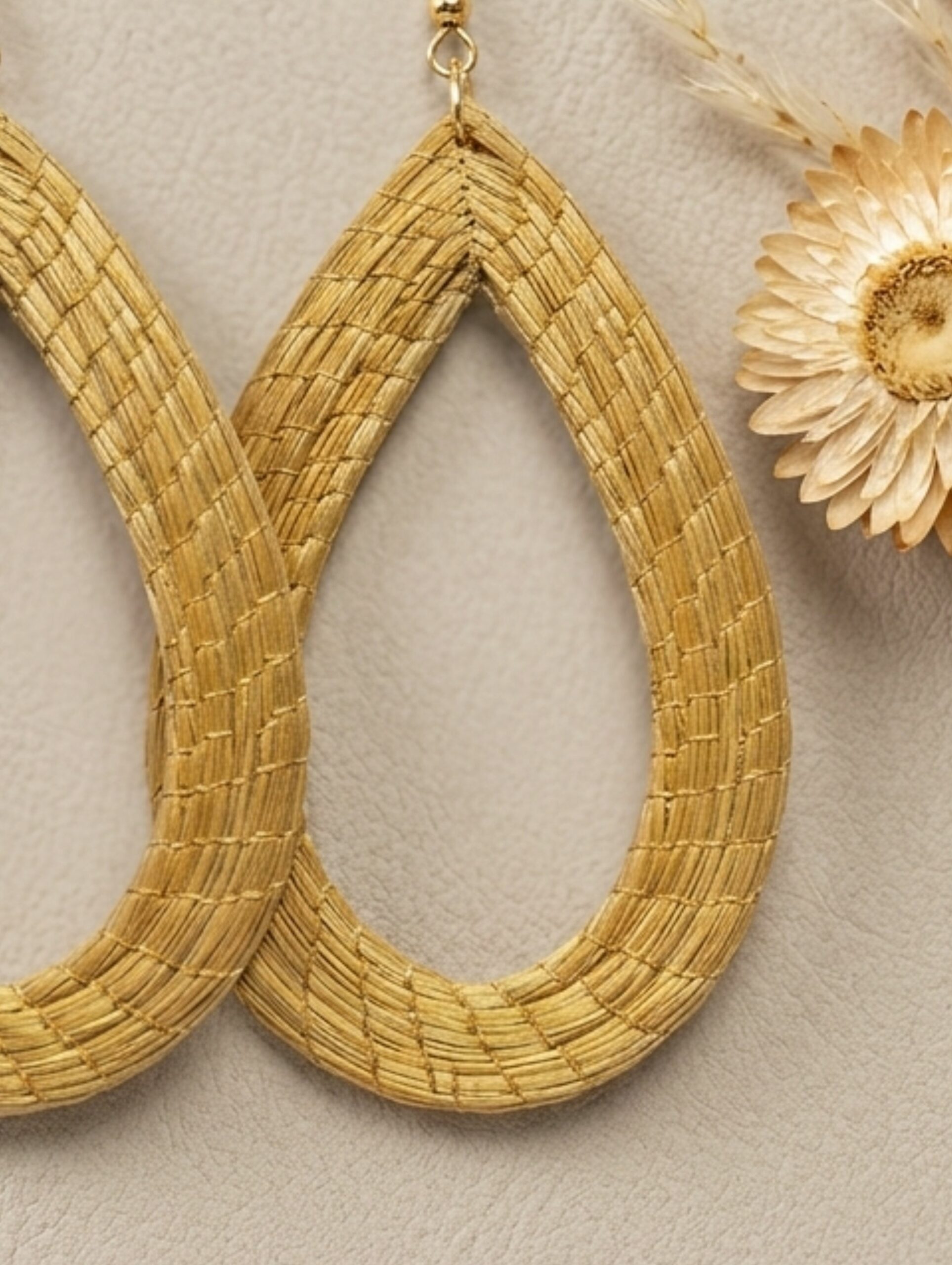 Oro vegetal Capim dourado pendientes