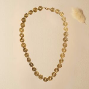 joyas artesanales y sostenibles - COLLAR Oro vegetal capim dourado