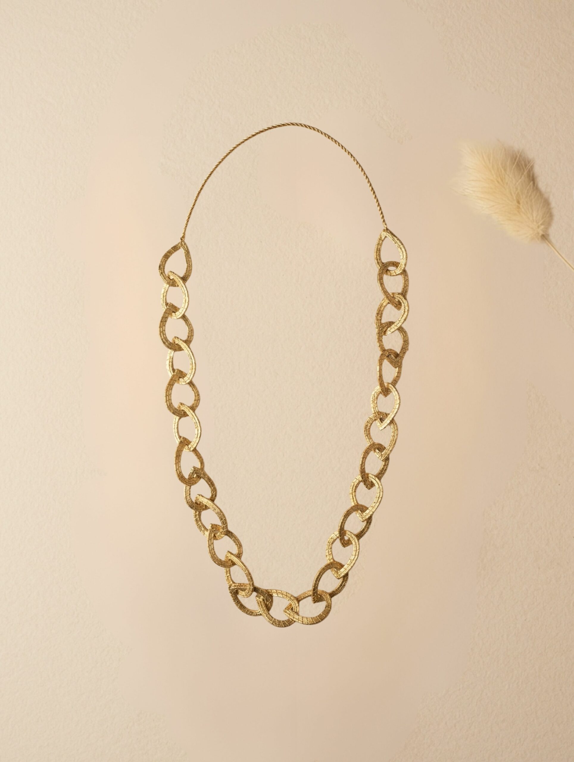joyas artesanales y sostenibles - COLLAR Oro vegetal capim dourado