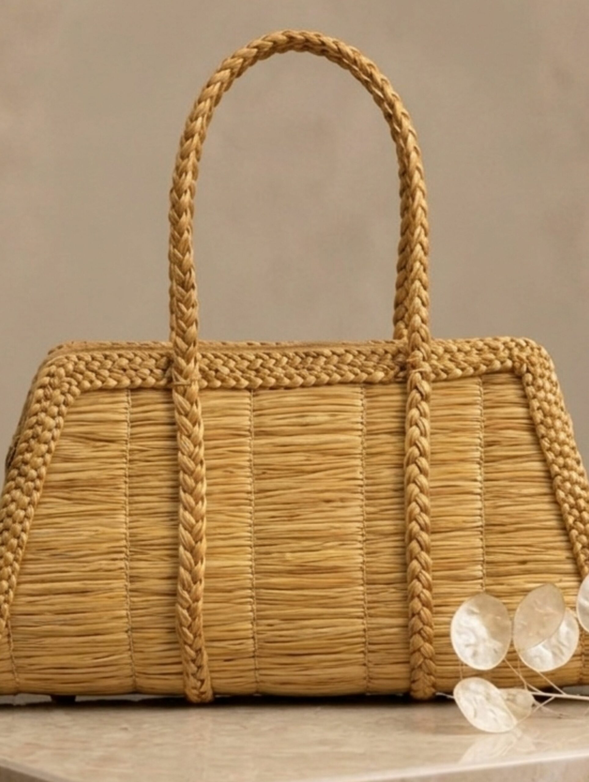 joyas artesanales y sostenibles - BOLSO Oro vegetal capim dourado