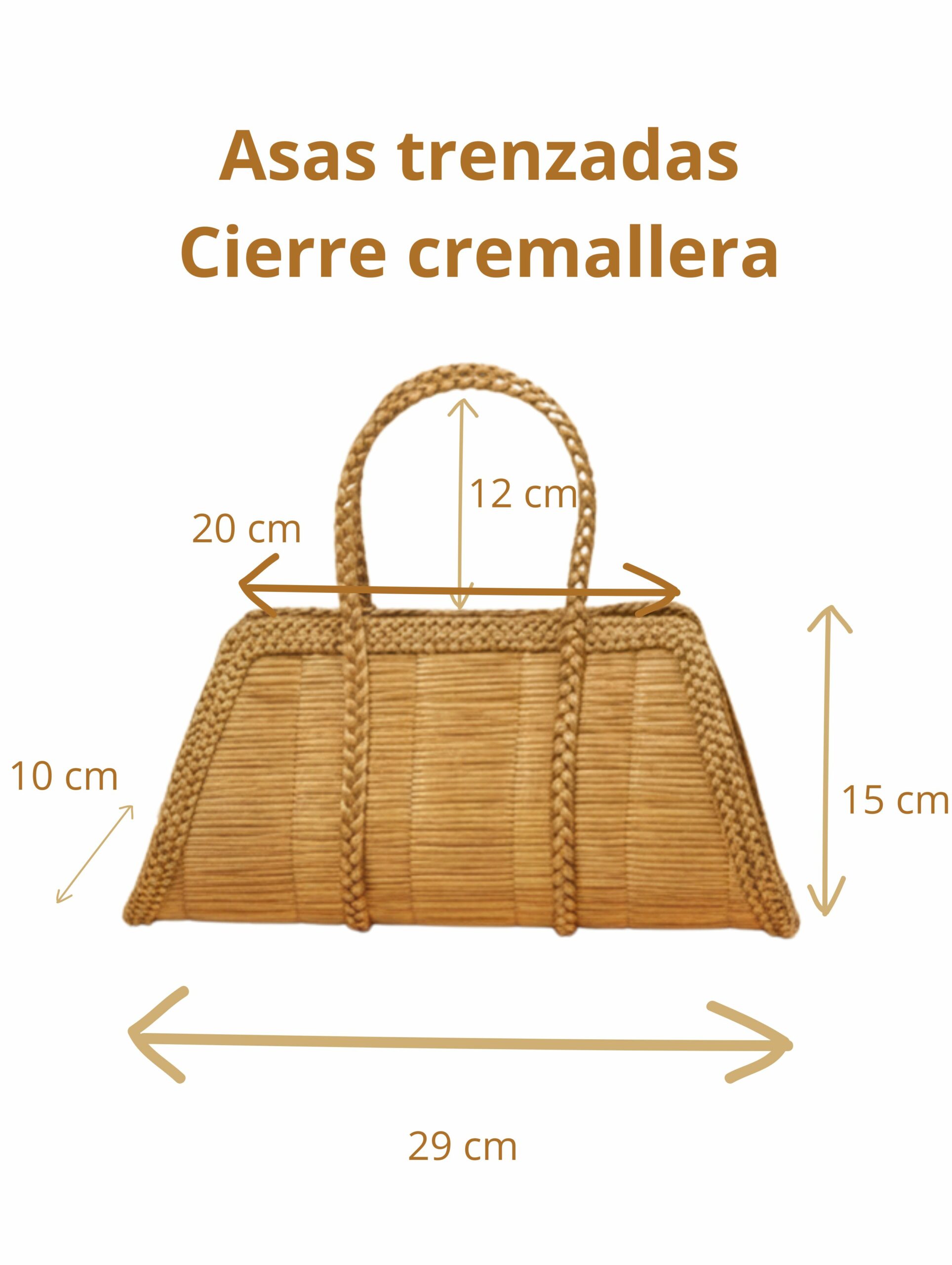 joyas artesanales y sostenibles - BOLSO Oro vegetal capim dourado