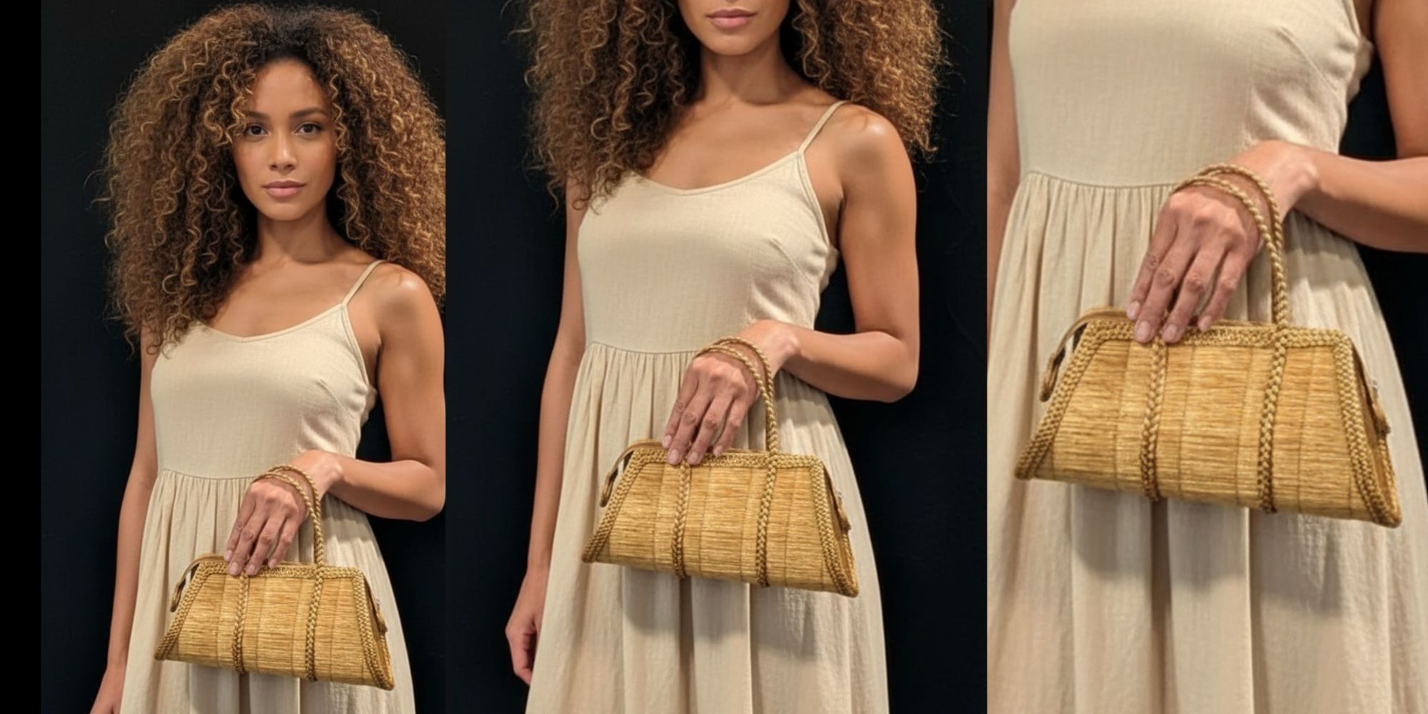 bolso artesanal de oro vegetal