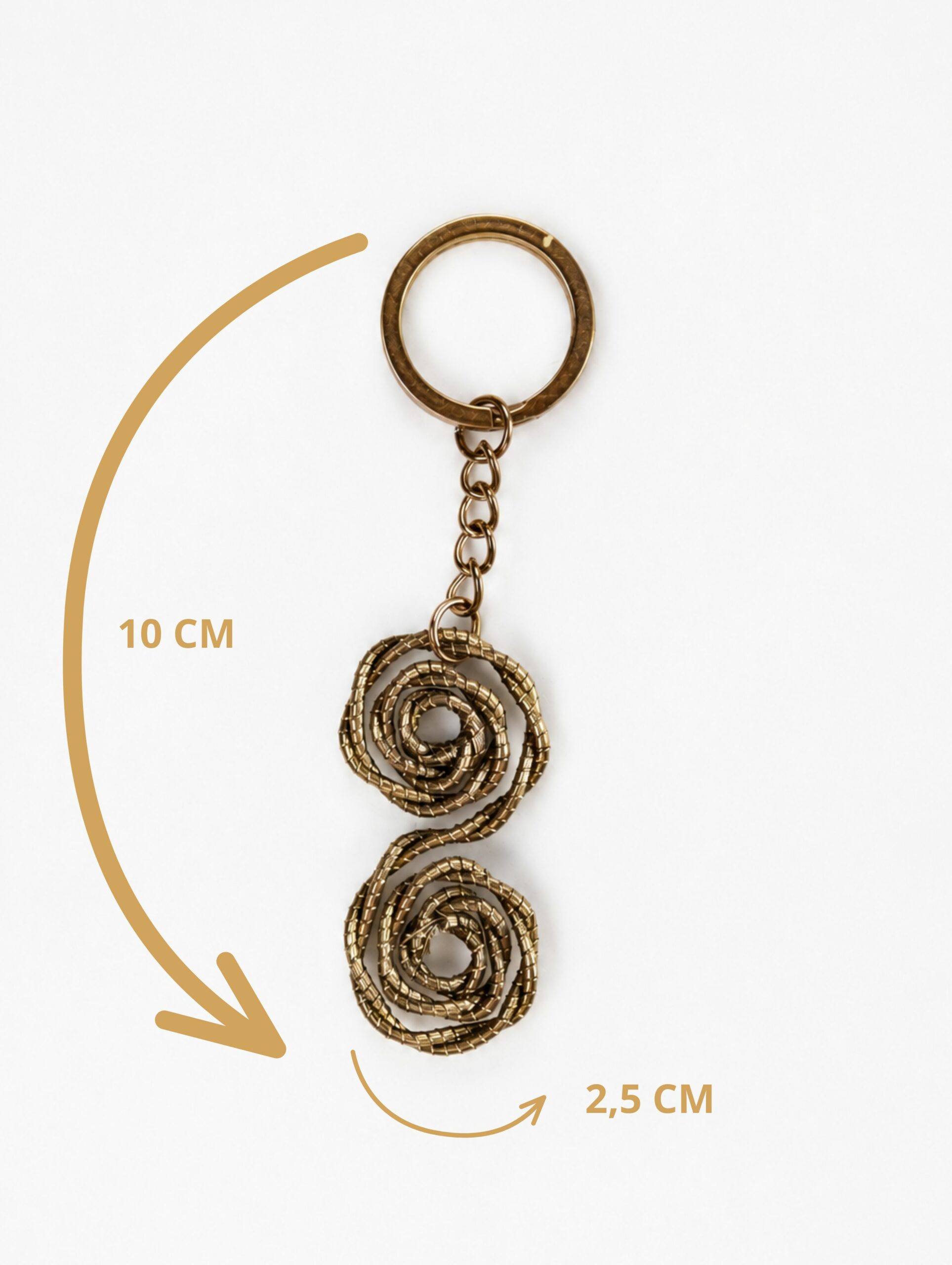 Llavero de oro vegetal de Capim Dourado | SLOWECO