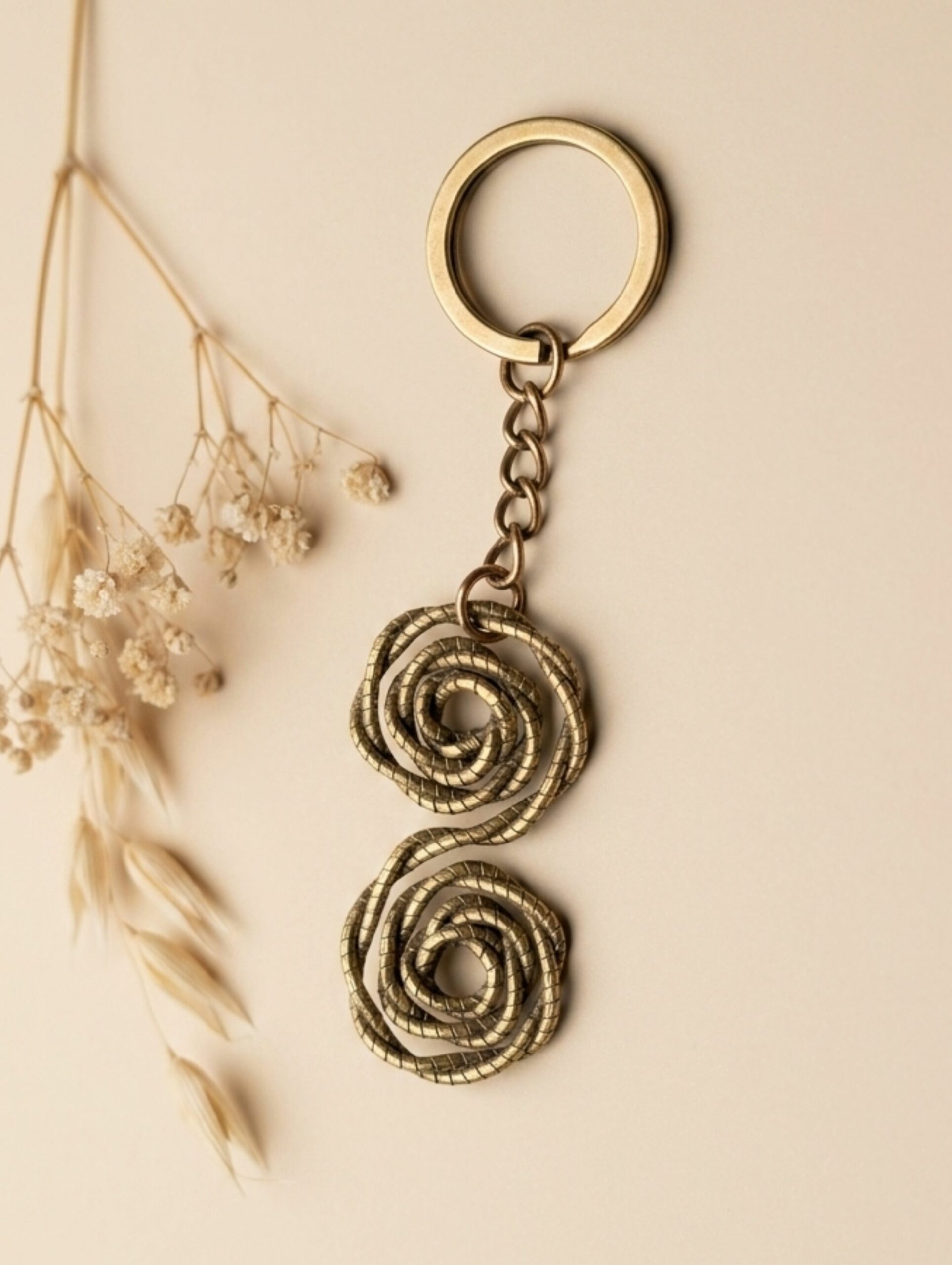 Llavero de oro vegetal de Capim Dourado | SLOWECO