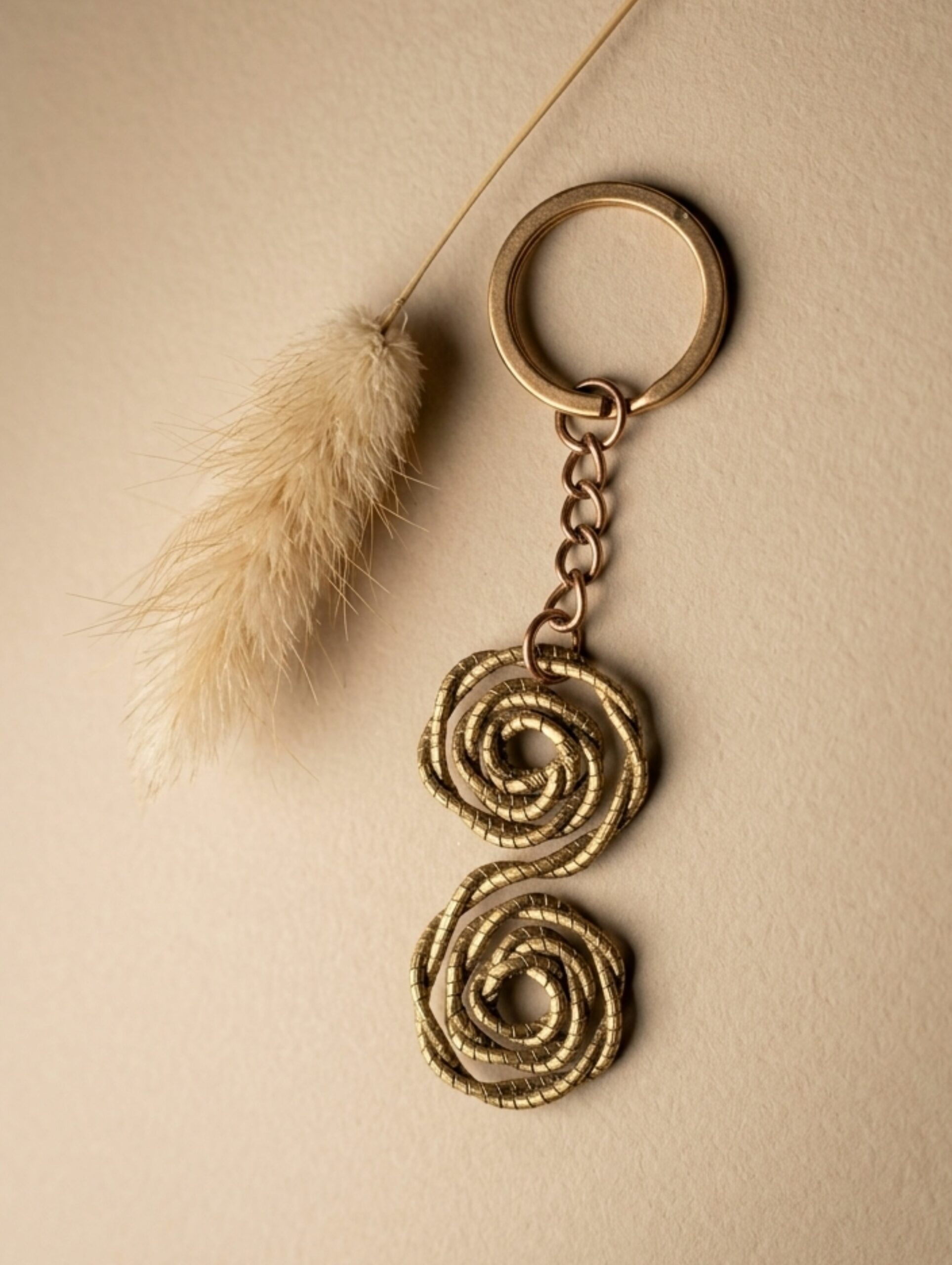 Llavero de oro vegetal de Capim Dourado | SLOWECO
