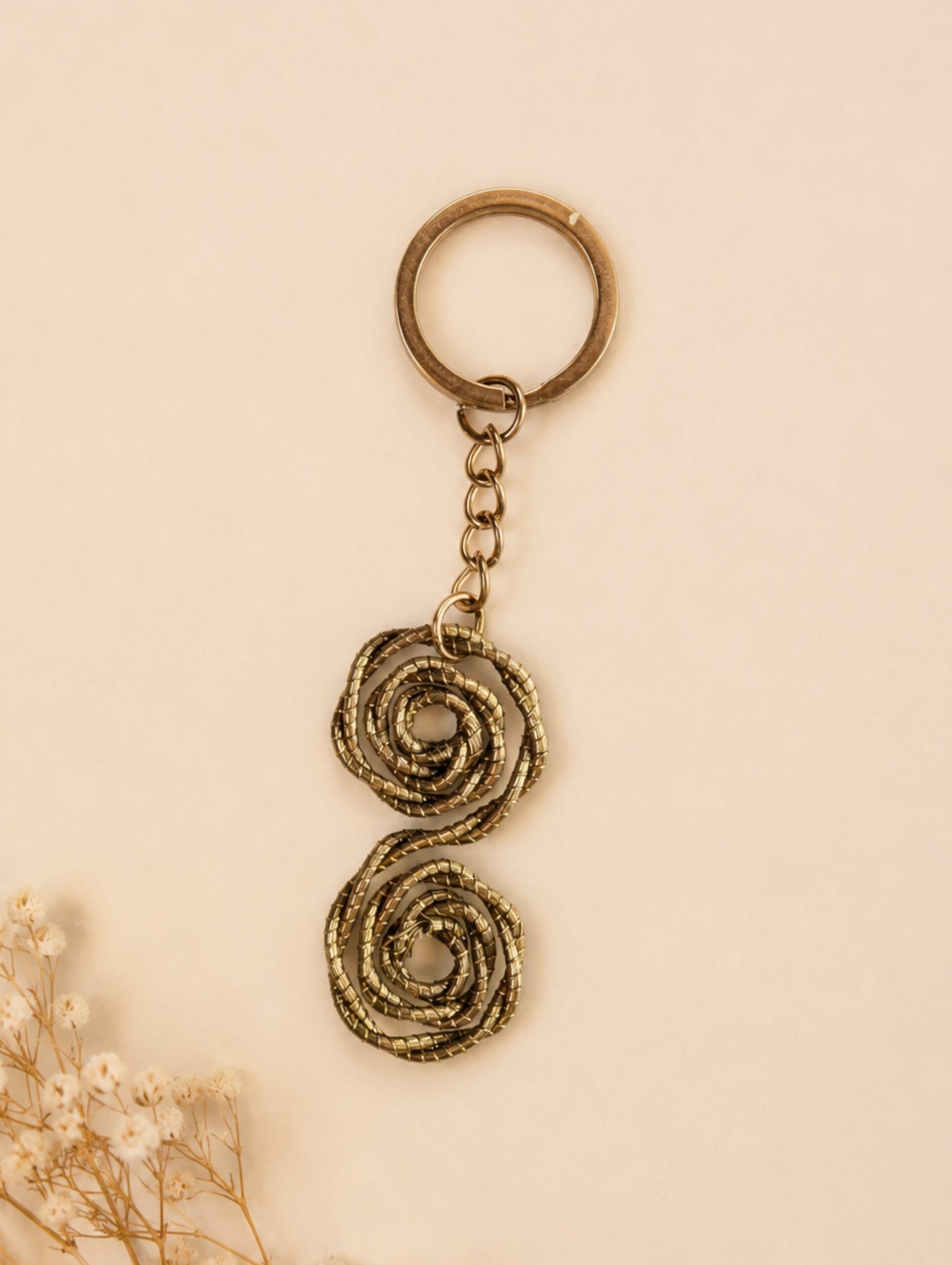 Llavero de oro vegetal de Capim Dourado | SLOWECO