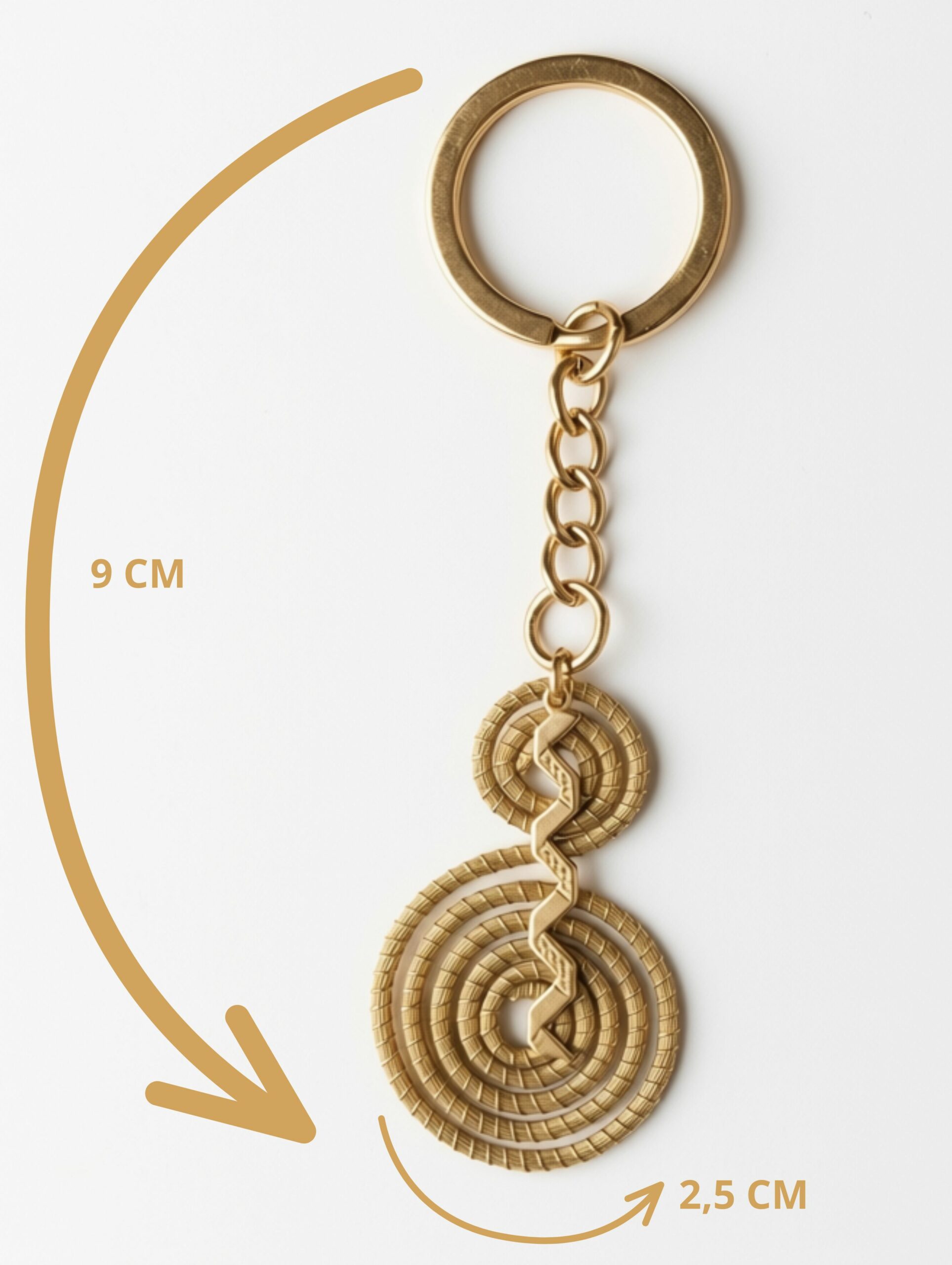 Llavero de oro vegetal de Capim Dourado | SLOWECO