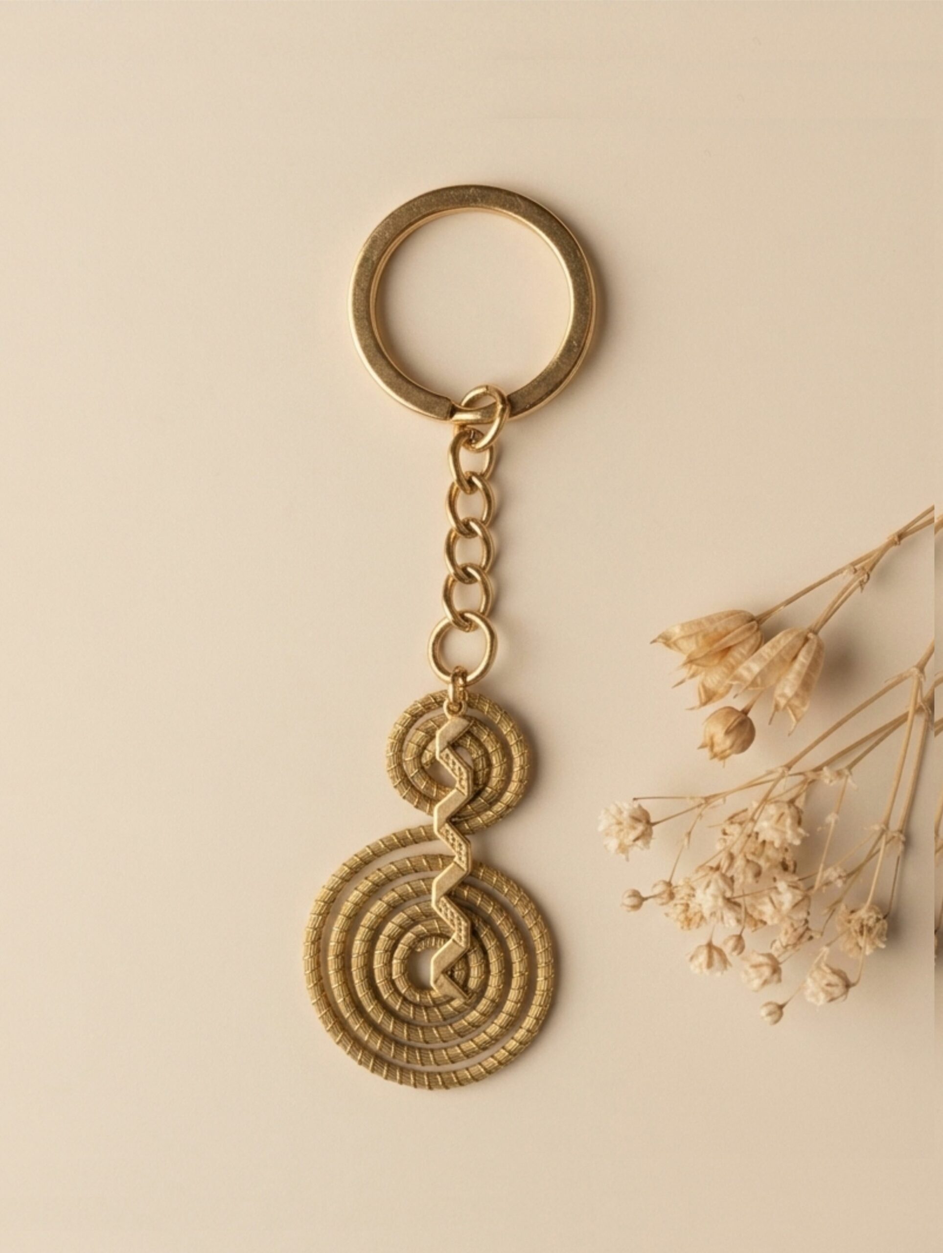 Llavero de oro vegetal de Capim Dourado | SLOWECO