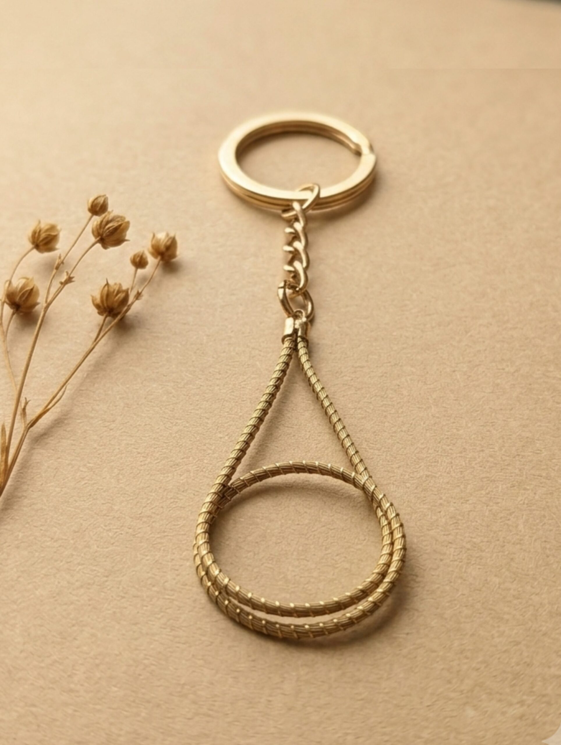 Llavero de oro vegetal de Capim Dourado | SLOWECO