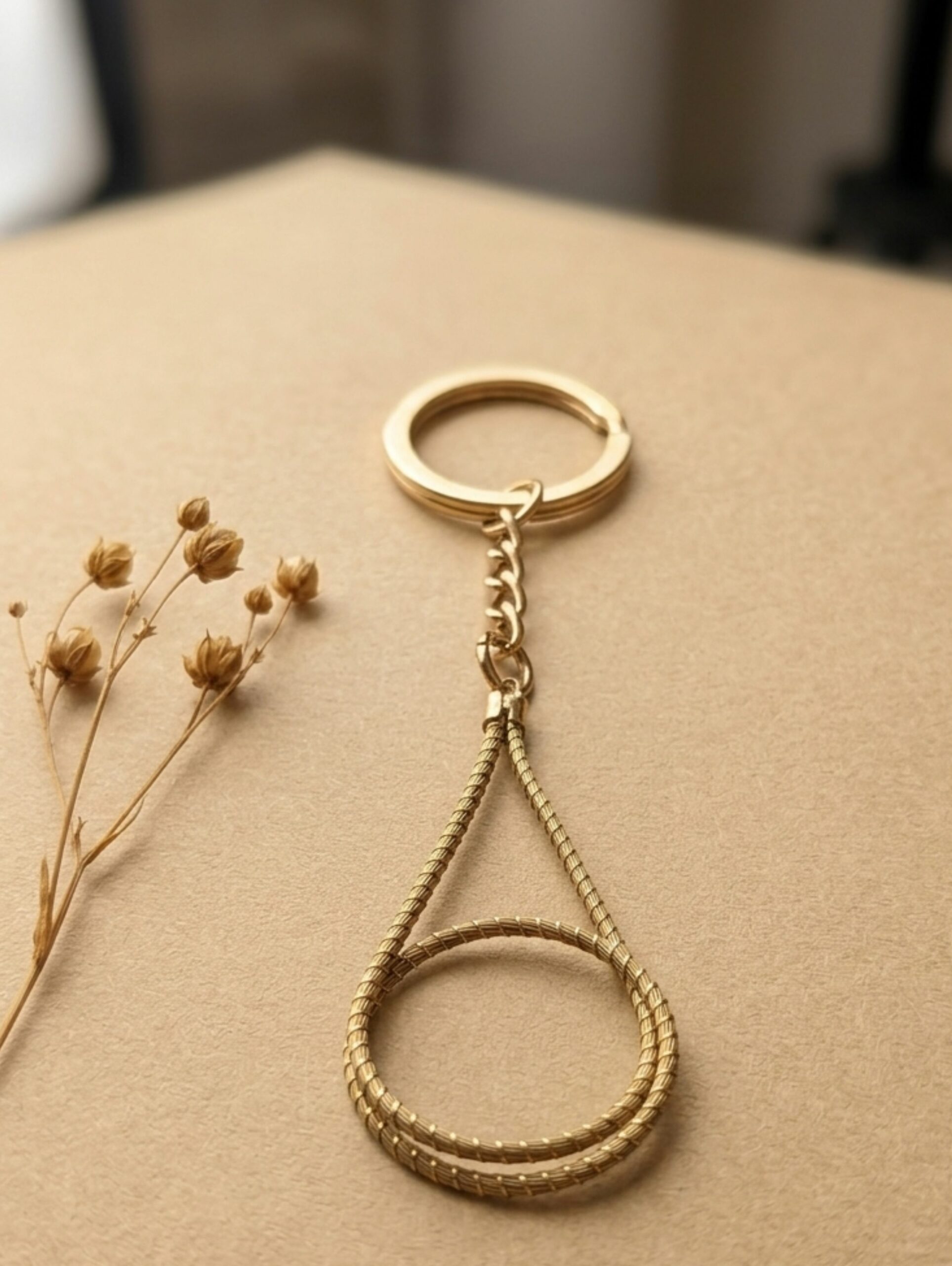 Llavero de oro vegetal de Capim Dourado | SLOWECO