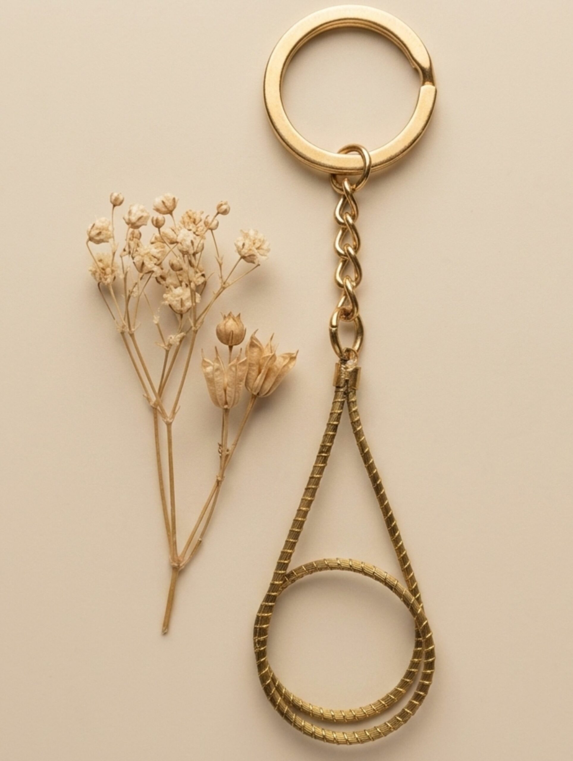 Llavero de oro vegetal de Capim Dourado | SLOWECO