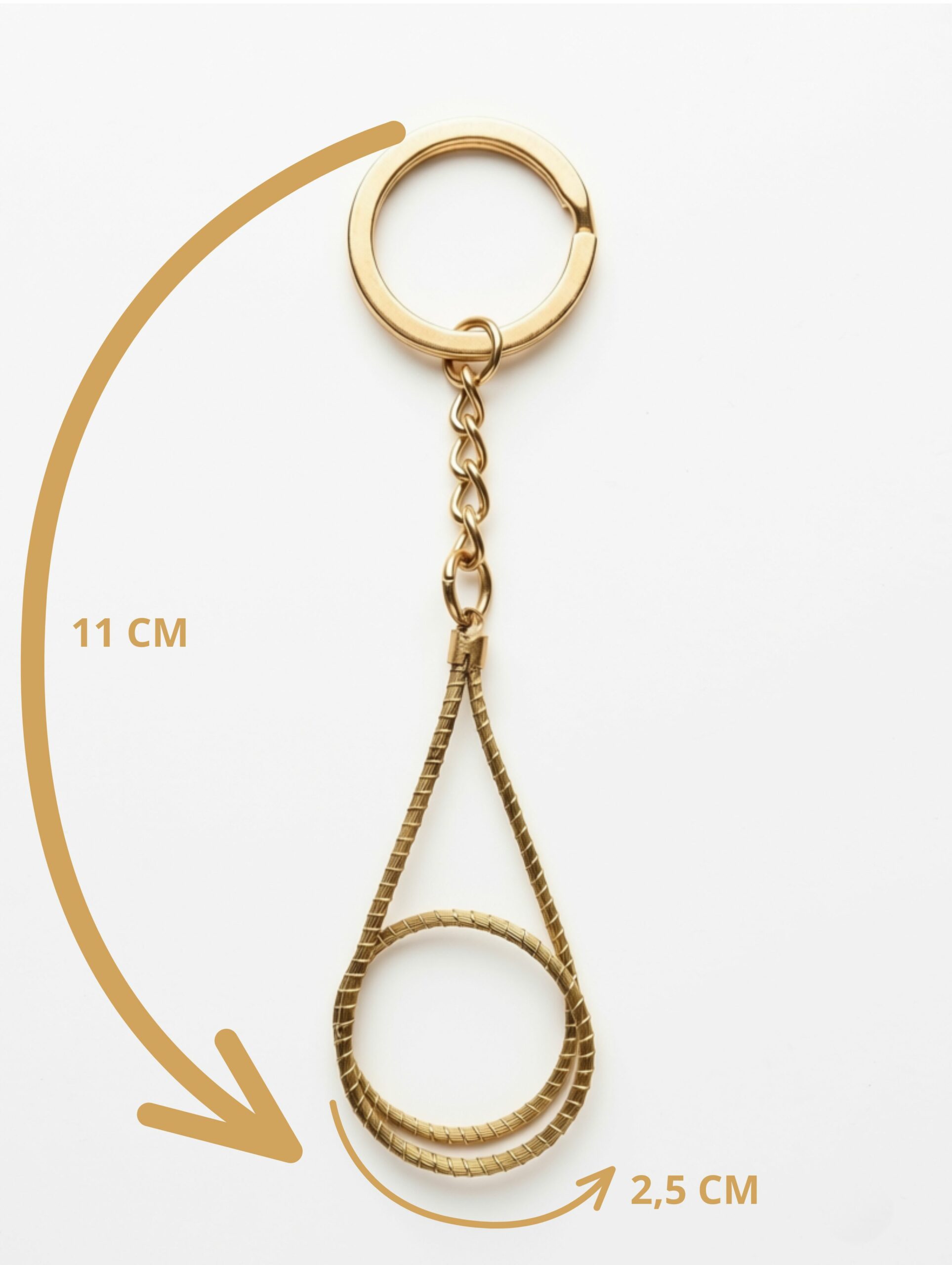 Llavero de oro vegetal de Capim Dourado | SLOWECO
