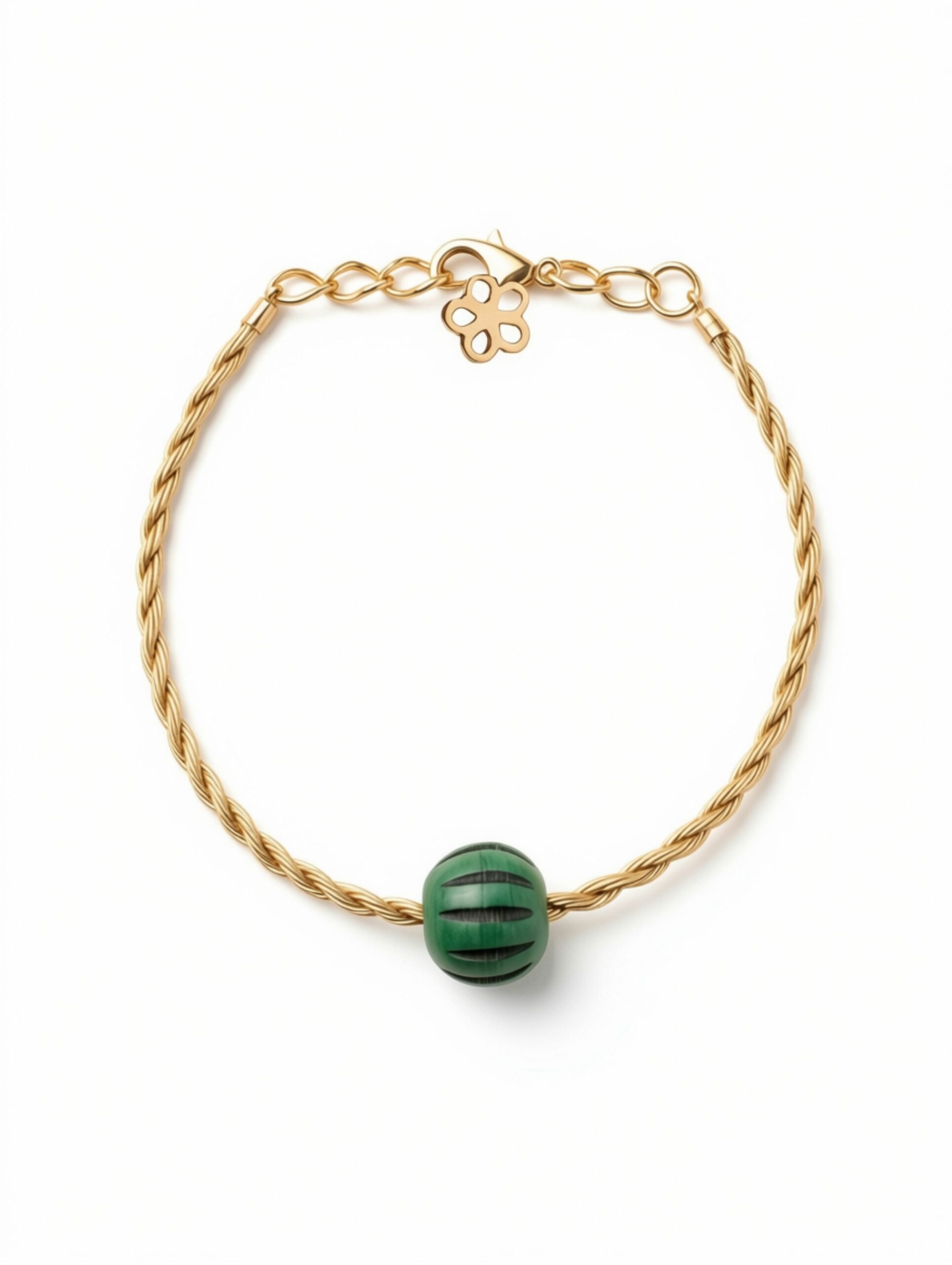 Pulsera infantil DANUBIO de Oro Vegetal – Biojoya ajustable de Capim Dourado | Sloweco