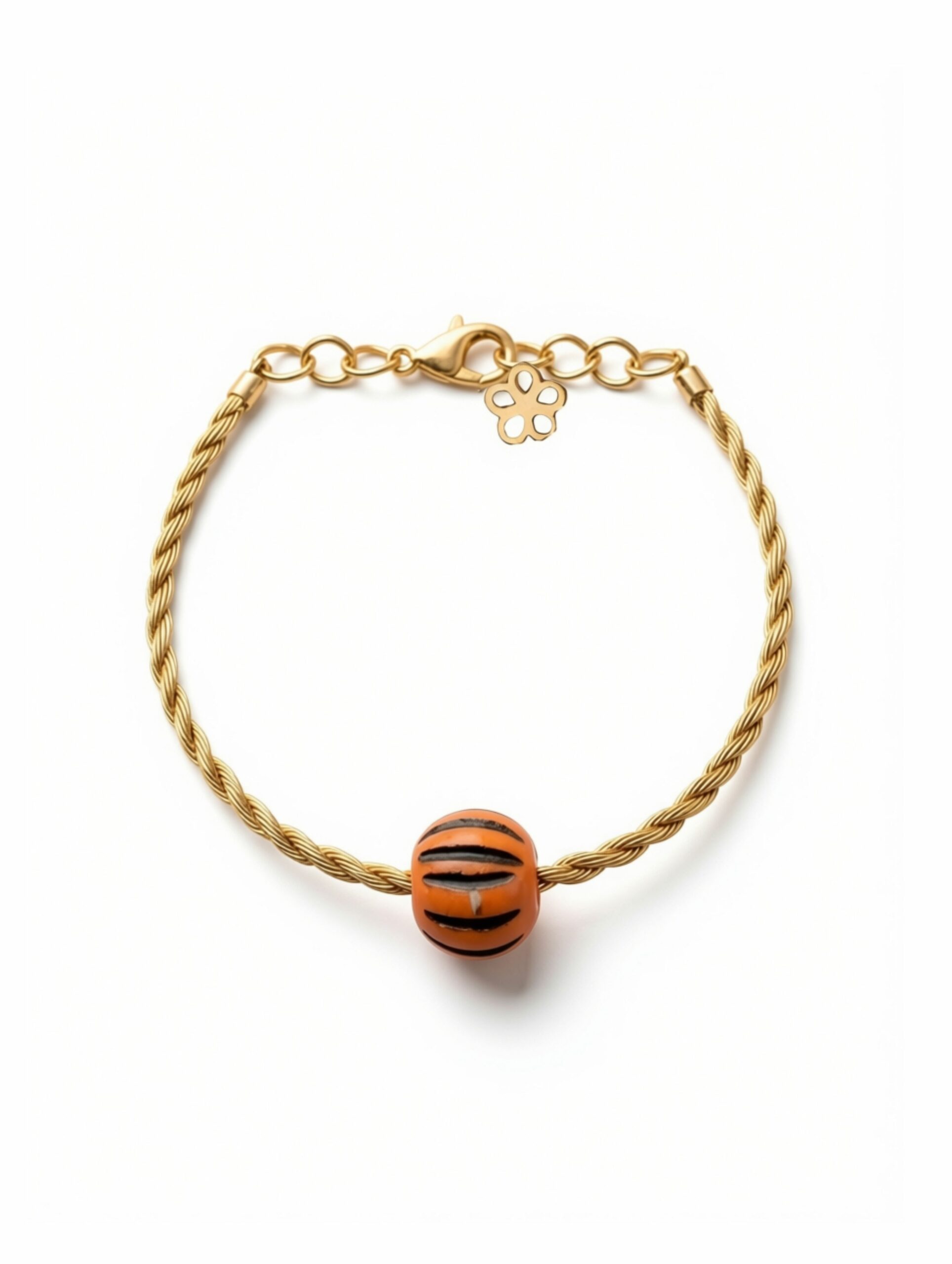 Pulsera infantil DANUBIO de Oro Vegetal – Biojoya ajustable de Capim Dourado | Sloweco