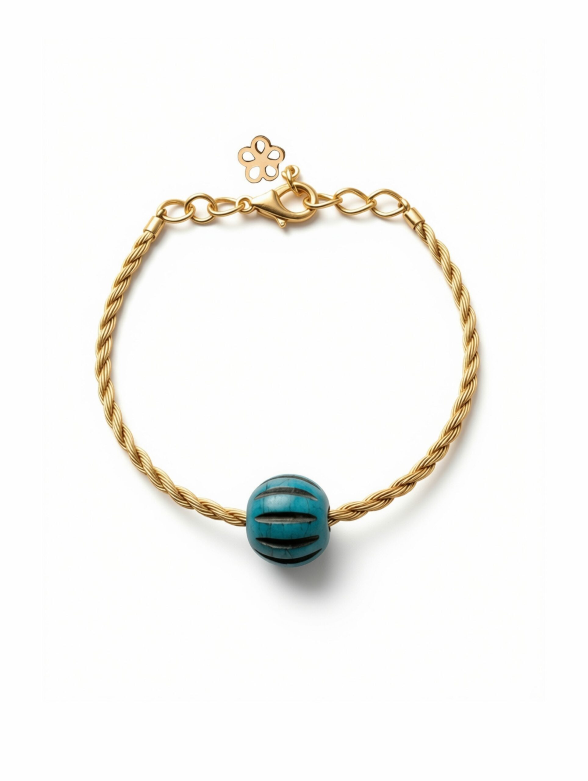 Pulsera infantil DANUBIO de Oro Vegetal – Biojoya ajustable de Capim Dourado | Sloweco