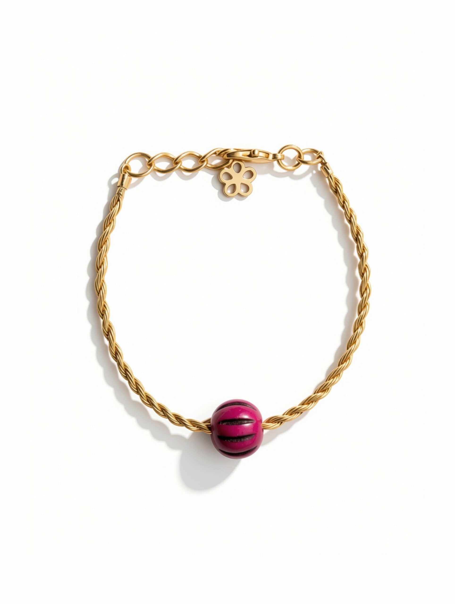 Pulsera infantil DANUBIO de Oro Vegetal – Biojoya ajustable de Capim Dourado | Sloweco