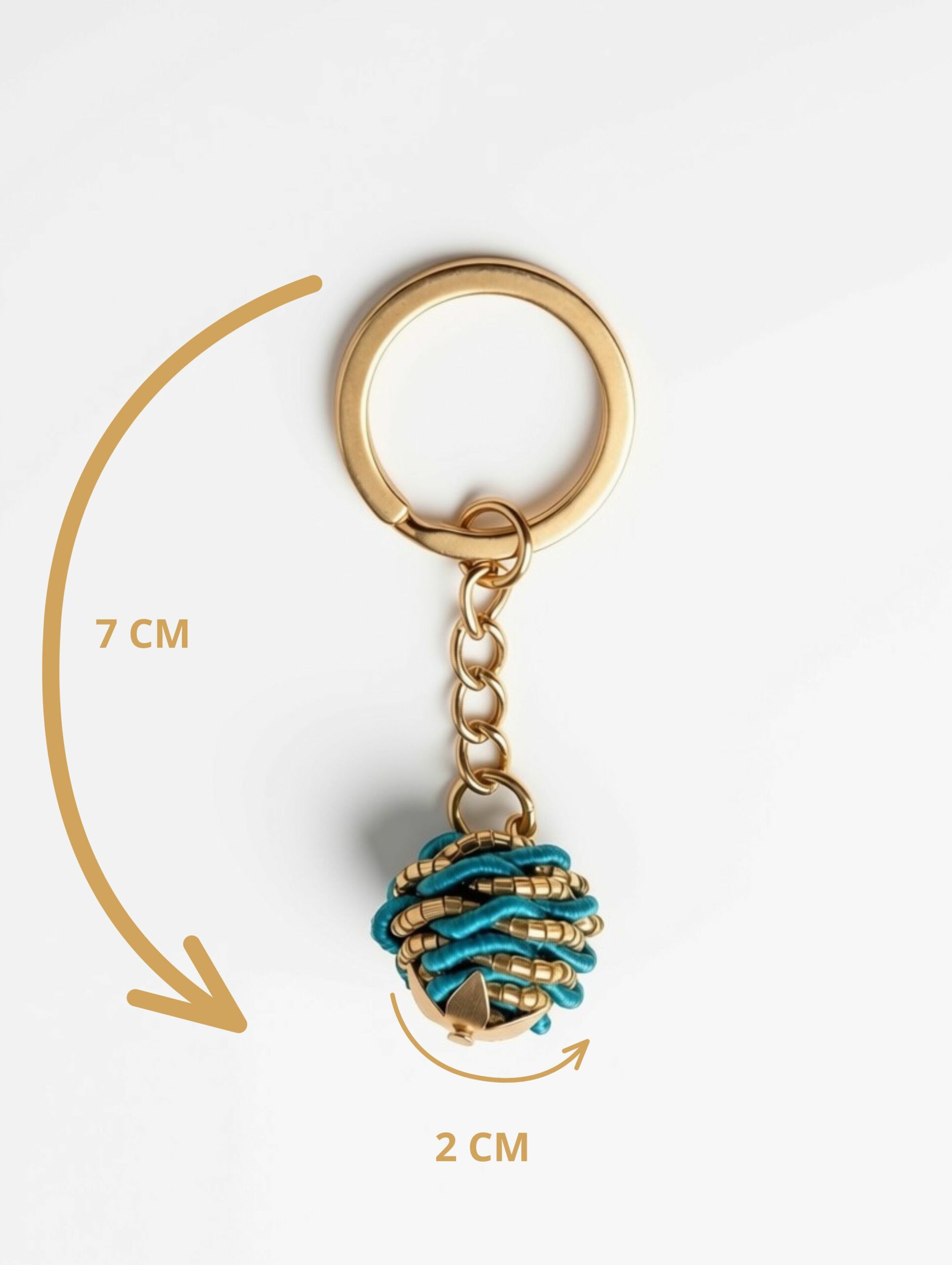 Llavero de oro vegetal de Capim Dourado | SLOWECO