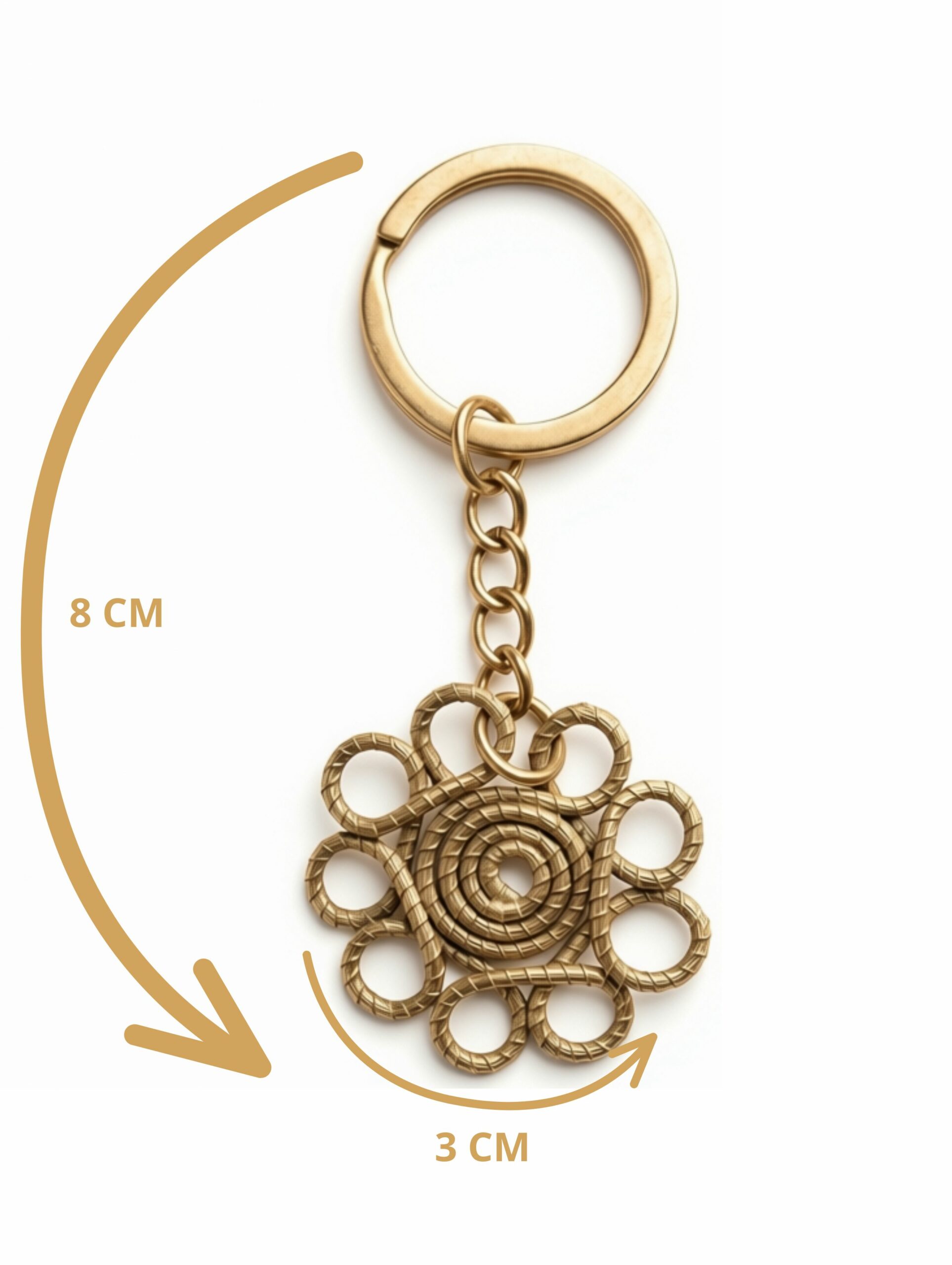 Llavero de oro vegetal de Capim Dourado | SLOWECO