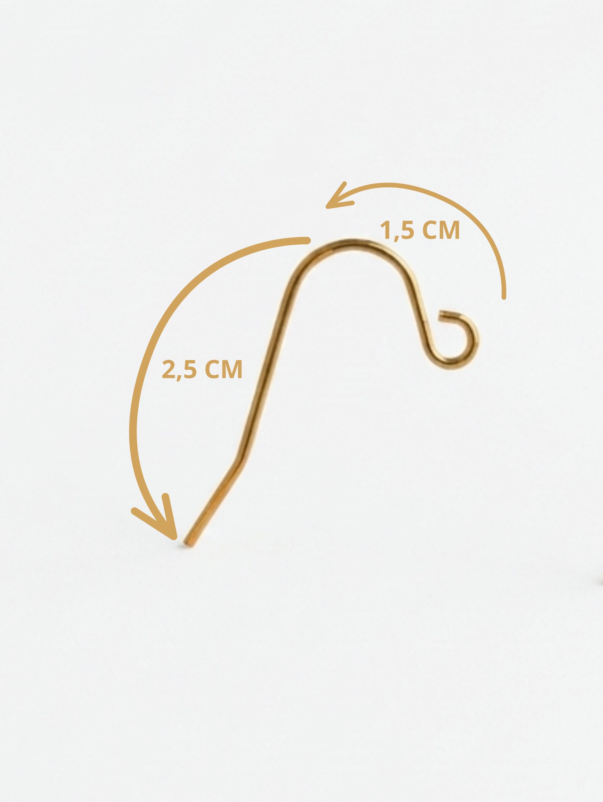 Pendientes BASE DIY - Para capimix o charms - Acero inoxidable 316L - Sloweco