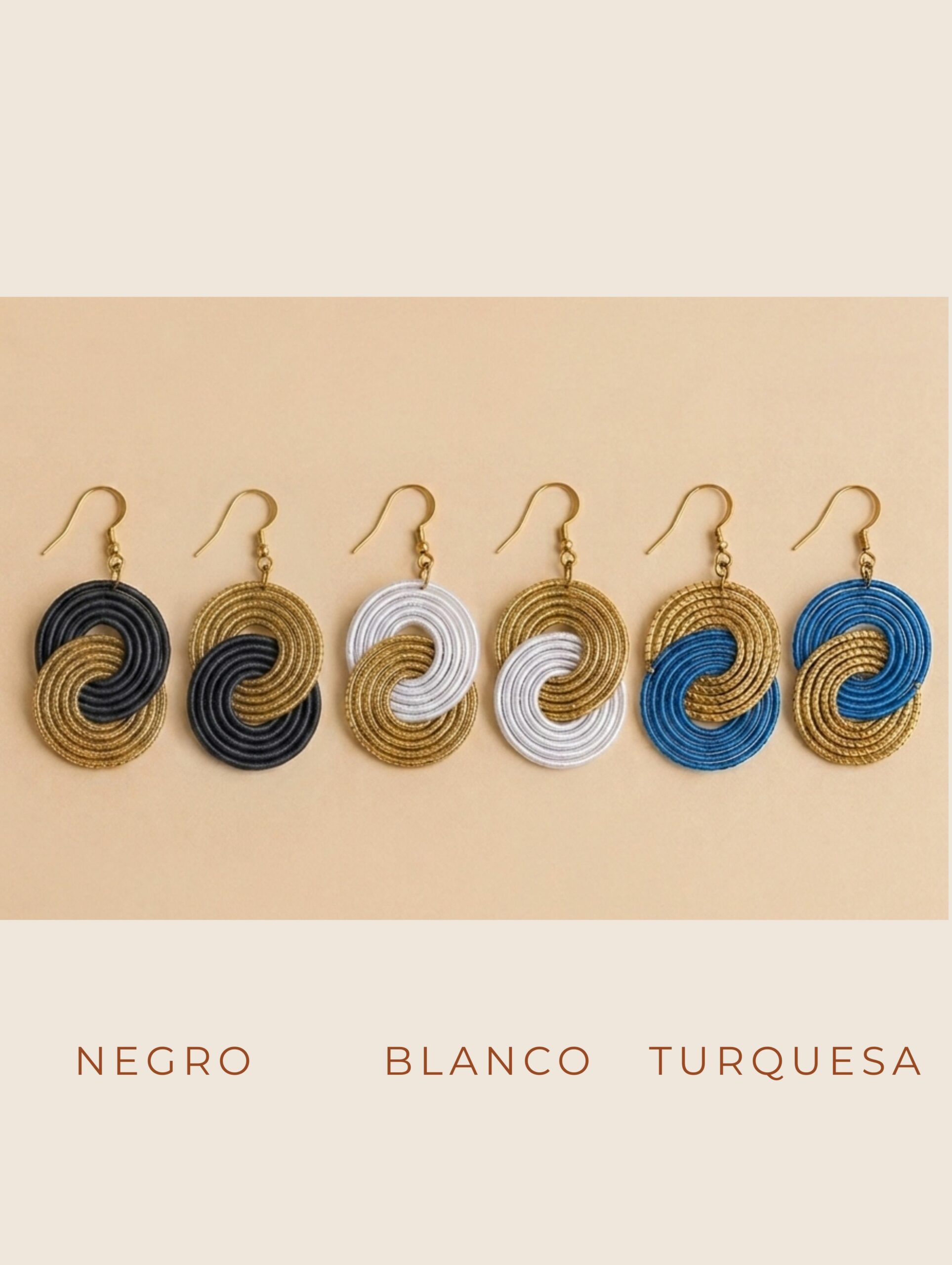 Pendientes de oro vegetal - PARIS COLOR - Biojoya Capim dourado - Joya sostenible natural hecha a mano - Ganchos - 6 cmx2,5cm - SLOWECO - Imagen 8