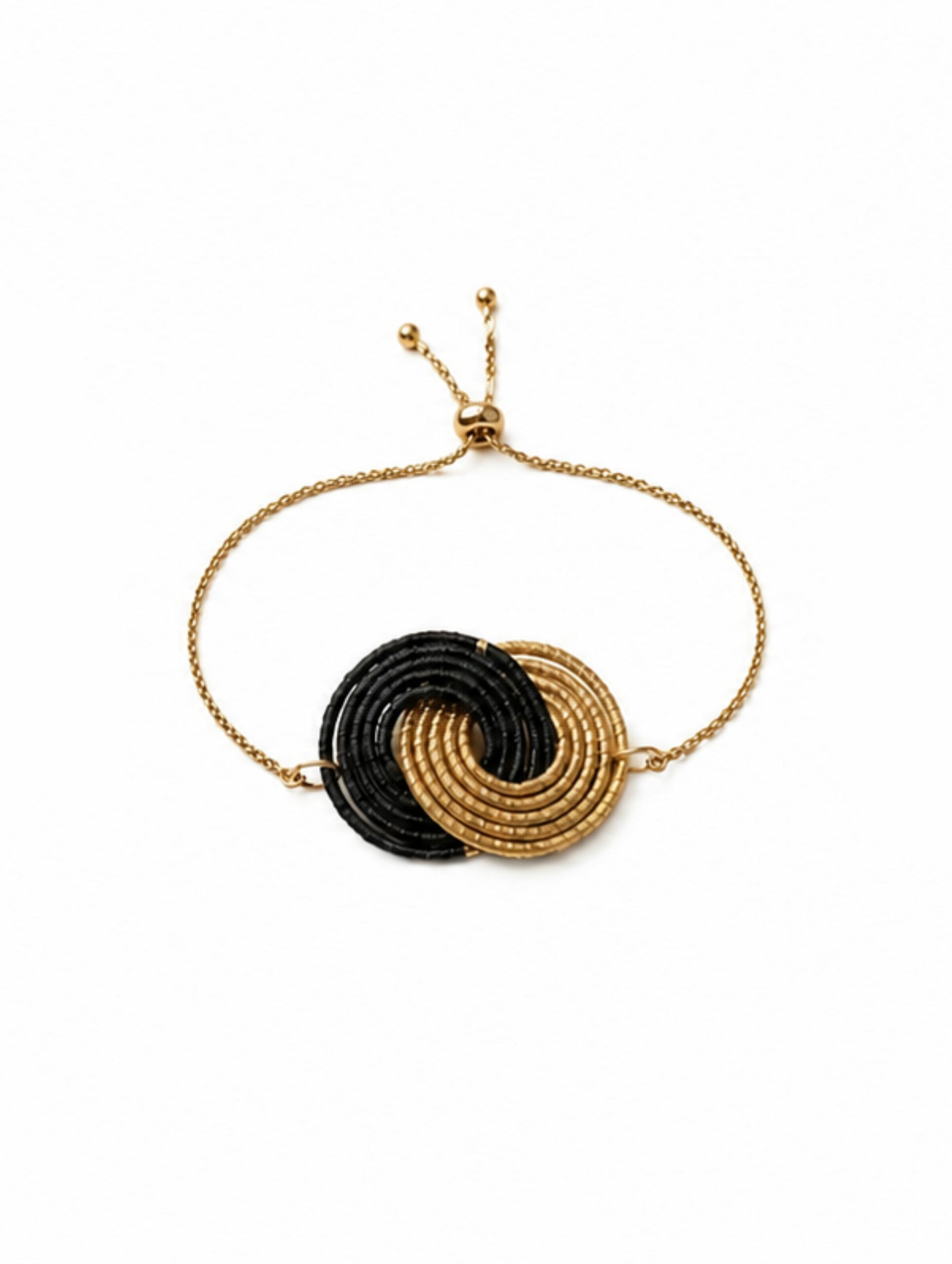 Pulsera de oro vegetal PARIS COLOR – Biojoya Capim Dourado – Ajustable – SLOWECO