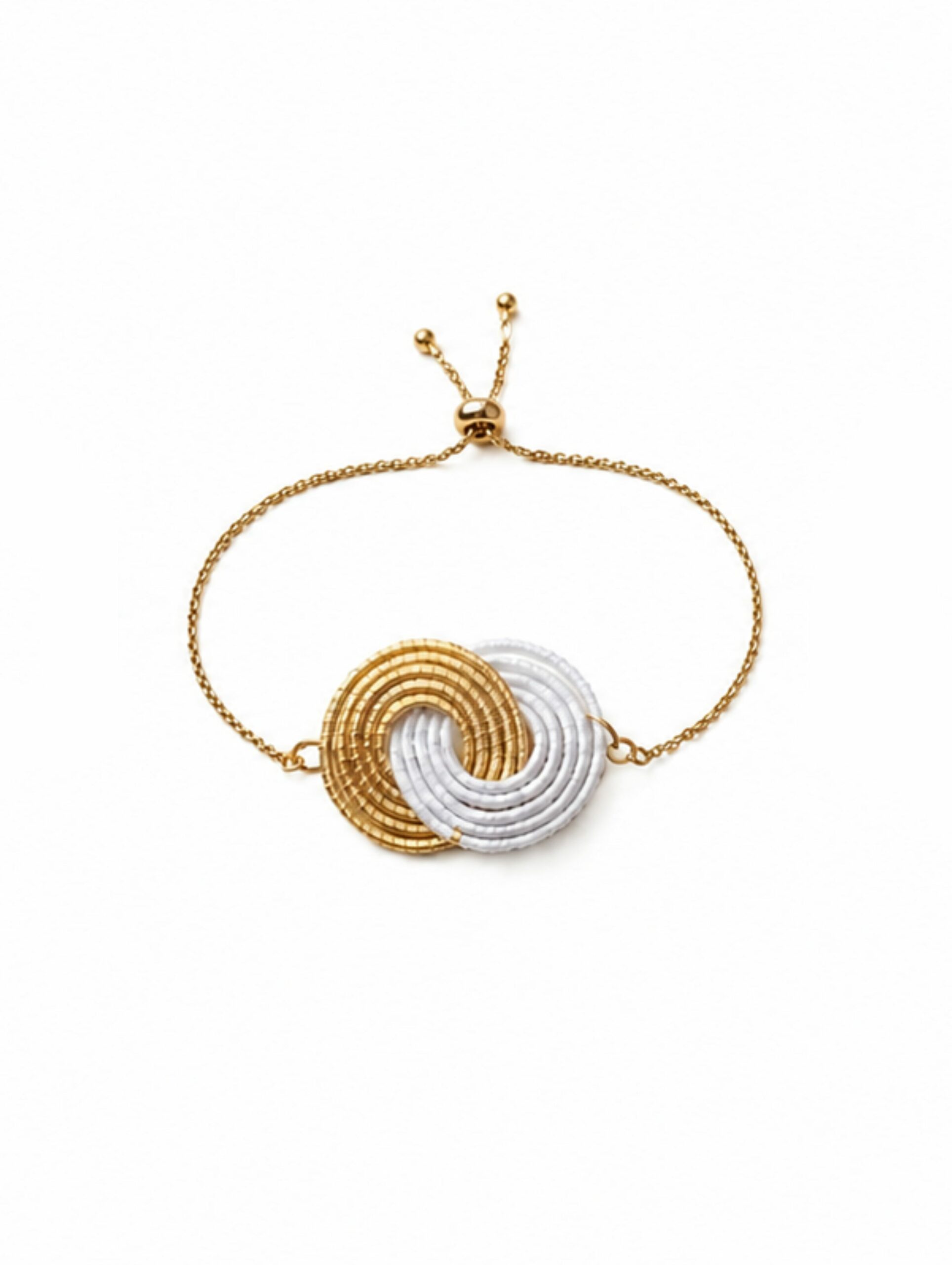 Pulsera de oro vegetal PARIS COLOR – Biojoya Capim Dourado – Ajustable – SLOWECO