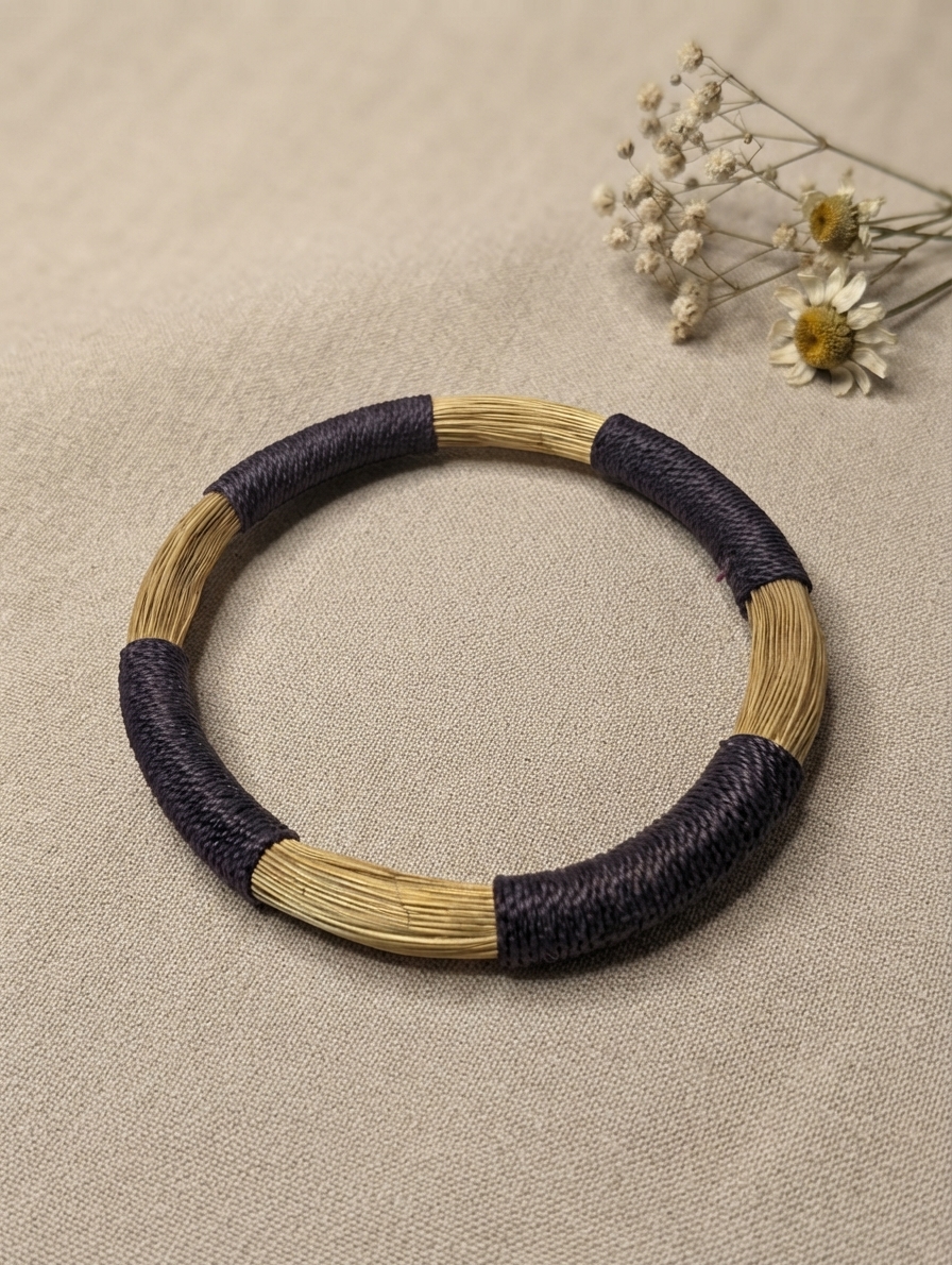 Pulsera de oro vegetal AFRICANO TRIO – Biojoya Capim Dourado SLOWECO