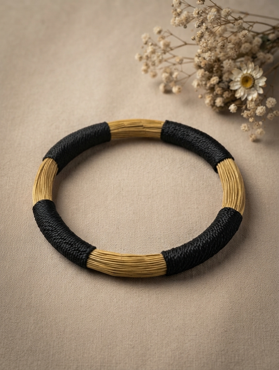 Pulsera de oro vegetal AFRICANO TRIO – Biojoya Capim Dourado SLOWECO