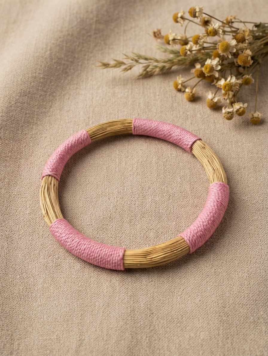 Pulsera de oro vegetal AFRICANO TRIO – Biojoya Capim Dourado SLOWECO