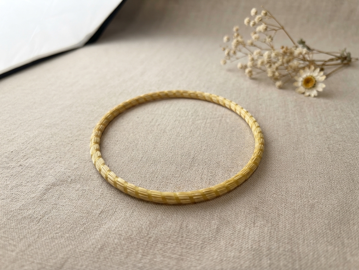 Pulsera de oro vegetal MINI ROMA COLOR Biojoya Capim Dourado SLOWECO