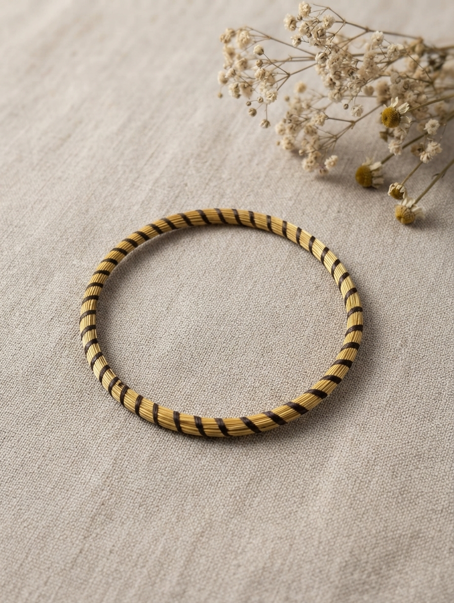 Pulsera de oro vegetal MINI ROMA COLOR Biojoya Capim Dourado SLOWECO