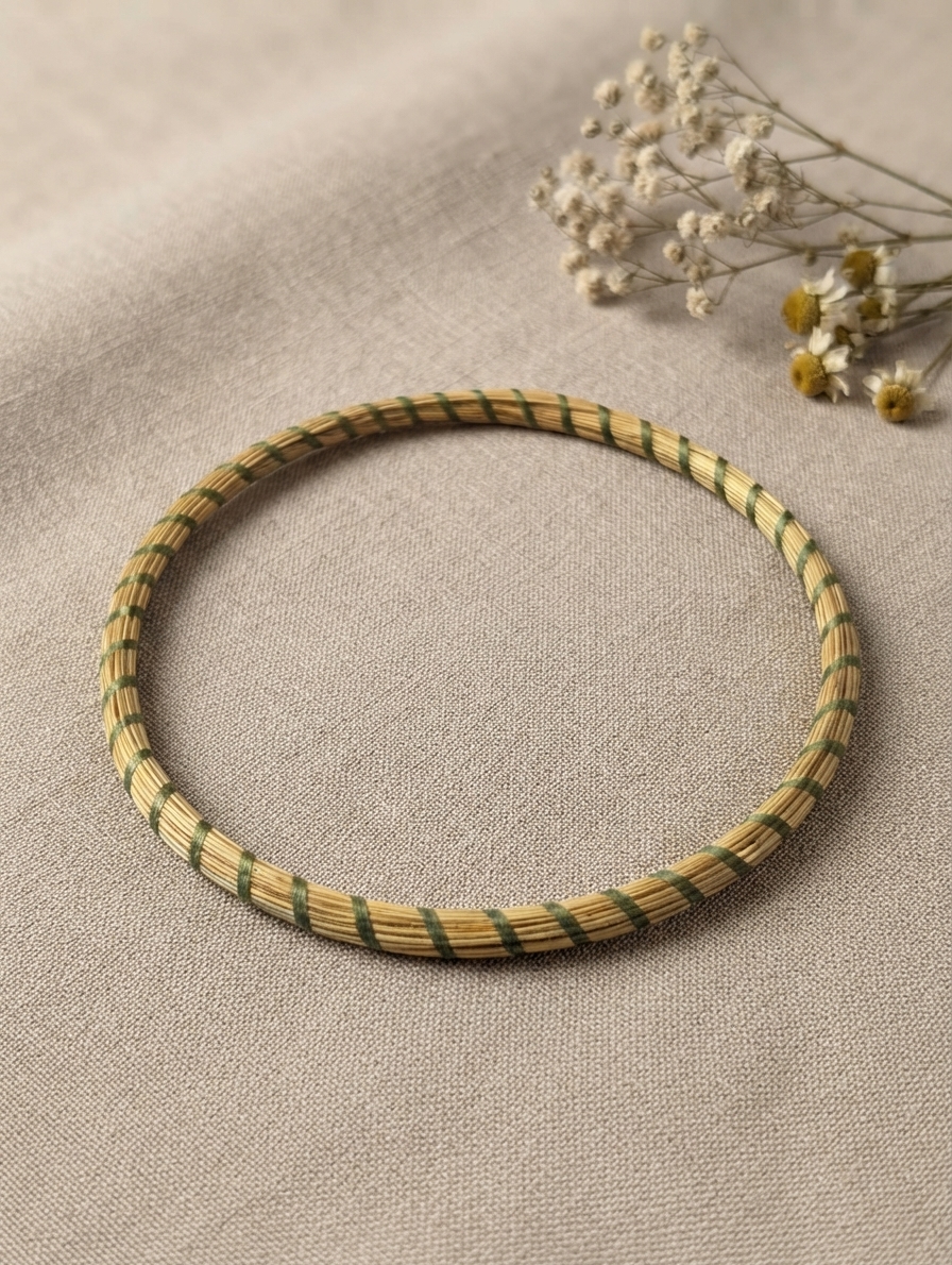 Pulsera de oro vegetal MINI ROMA COLOR Biojoya Capim Dourado SLOWECO
