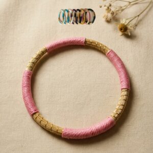 Pulsera de oro vegetal ROMA COLOR Biojoya Capim Dourado SLOWECO