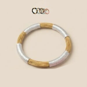 Pulsera de oro vegetal AFRICANO TRIO – Biojoya Capim Dourado SLOWECO
