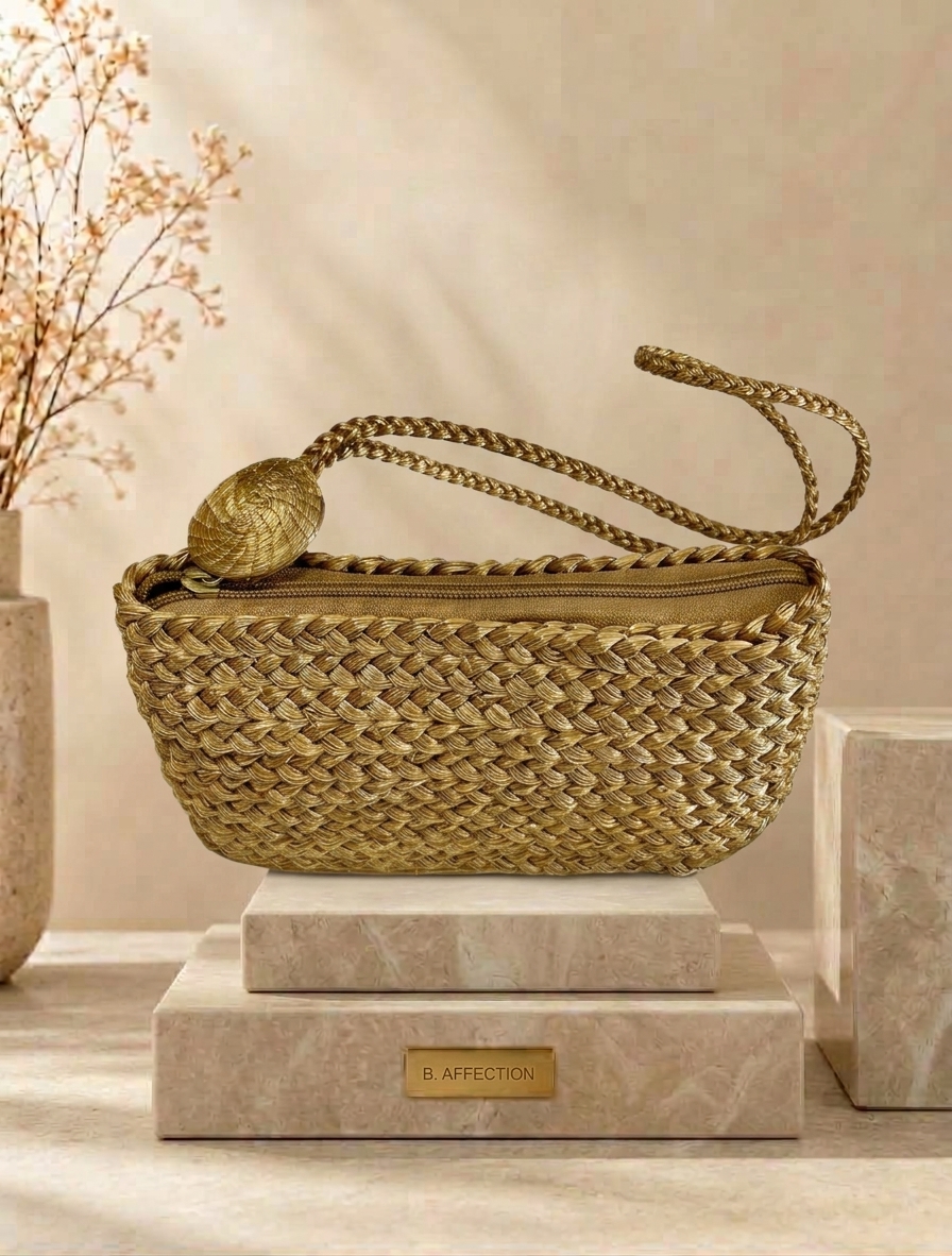 BOLSO DE ORO VEGETAL CAPIM DOURADO