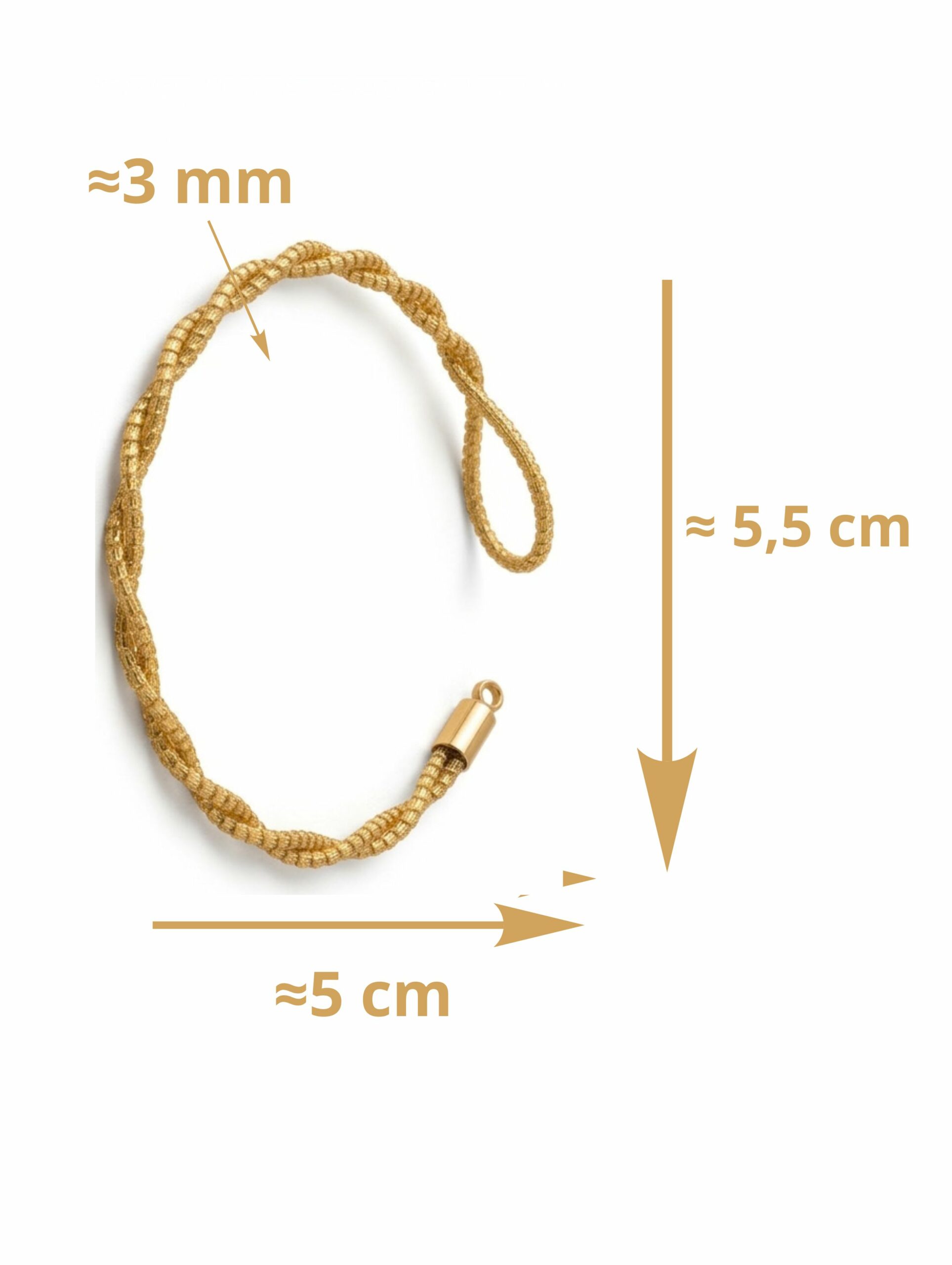 PULSERA DE ORO VEGETAL DUNA CAPIM DOURADO