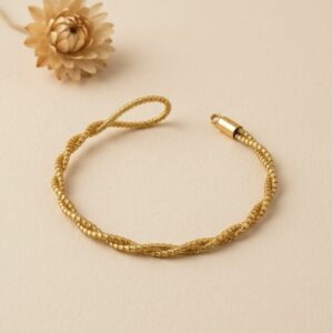 PULSERA DE ORO VEGETAL DUNA CAPIM DOURADO