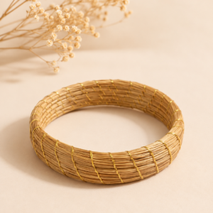 brazalete oro vegetal capim dourado safari