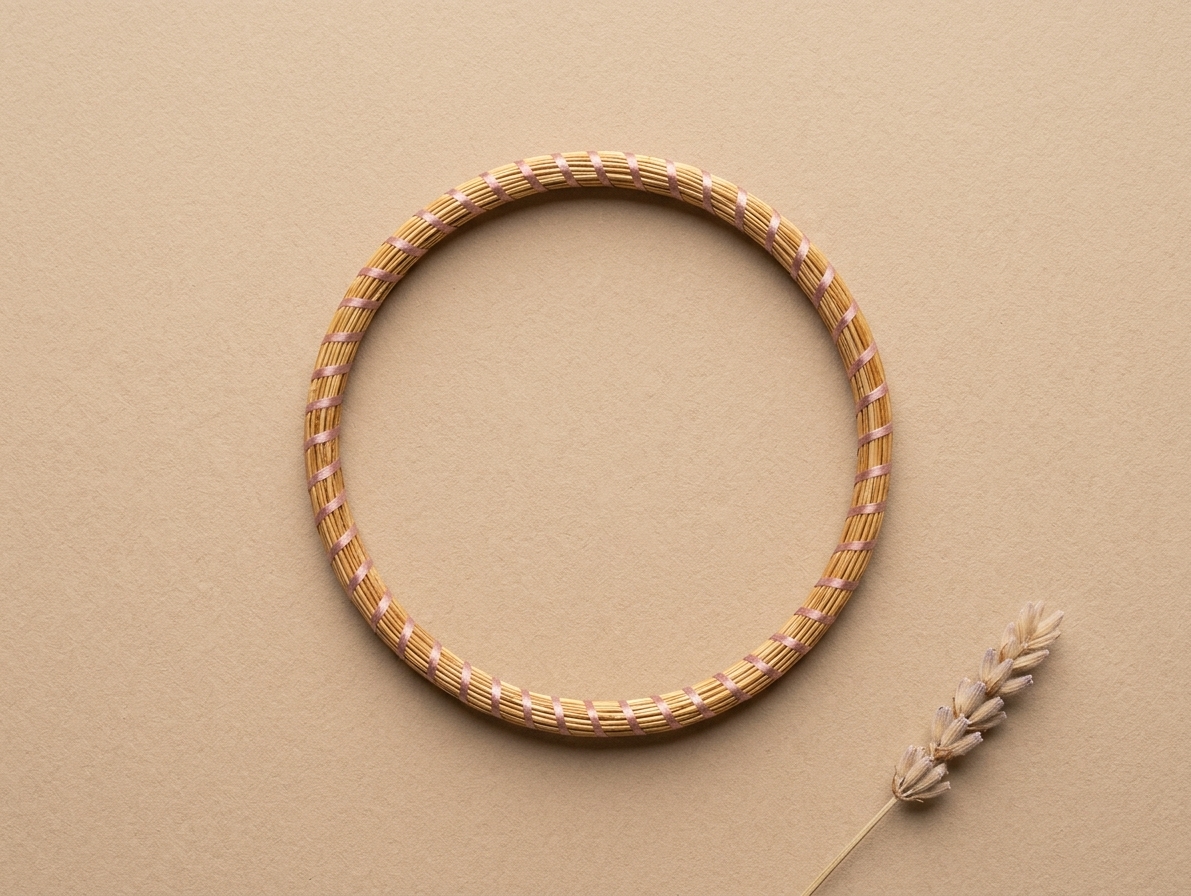 brazalete oro vegetal capim dourado mini roma color